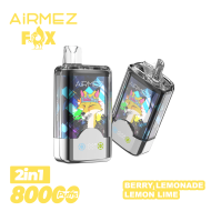 Airmez FOX 80000 80K Puffs Disposable Vape | Dual Flavors, 15*2ml E-Liquid Suitable Price - Image 2